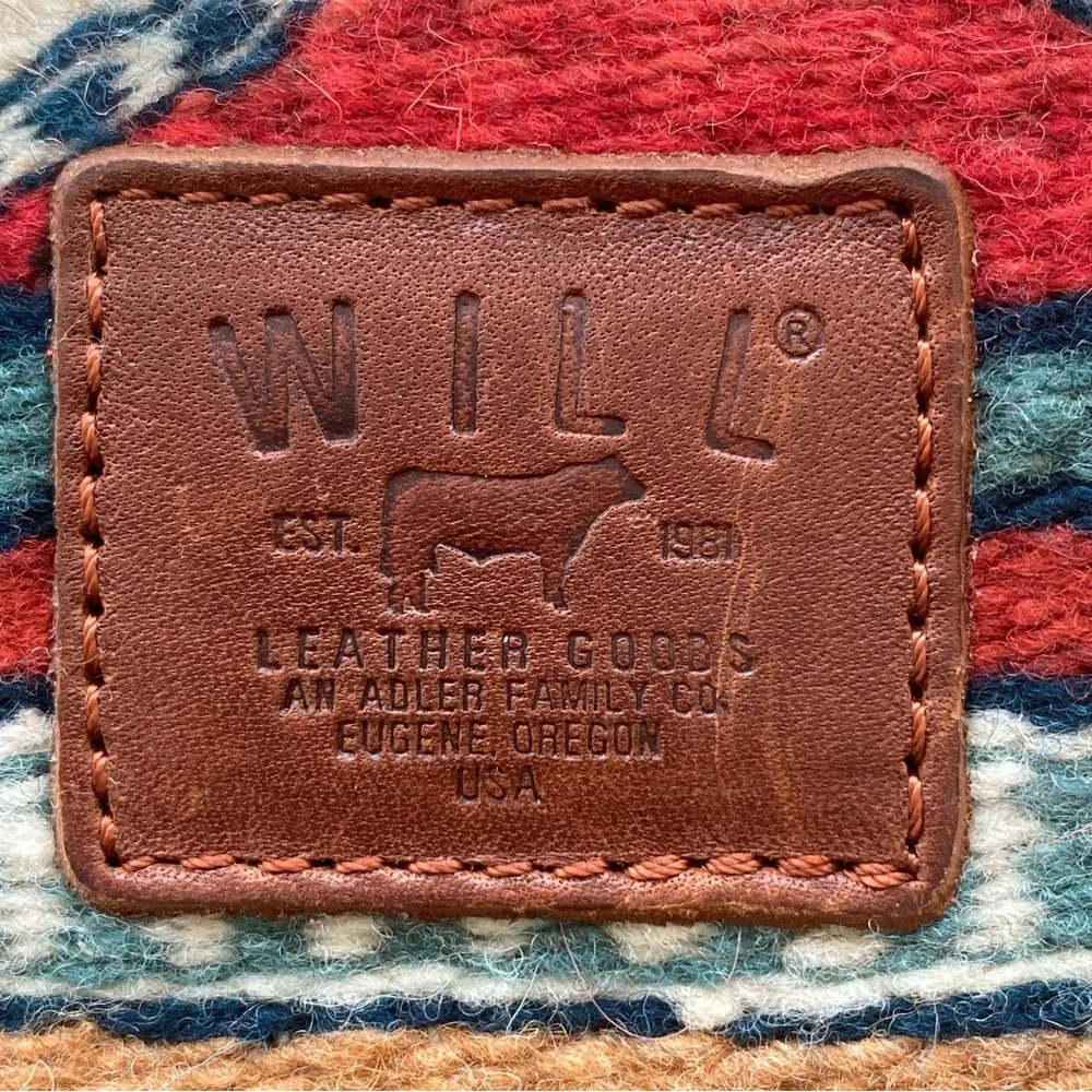 Will Leather Goods Multicolor Patterned Binder